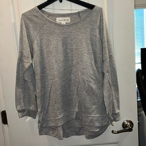 Long sleeve gray short. No stains or holes